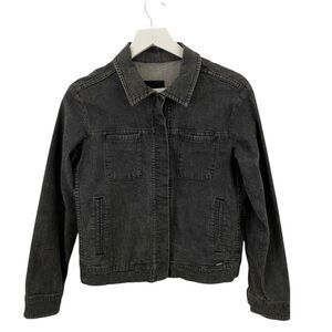 Aigle 90s Y2K Womens Size 40 US M‎ Denim Jean Washed Black Jacket
